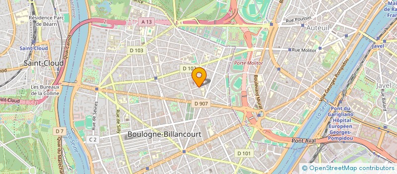 localisation de l'entreprise SEIF à BOULOGNE-BILLANCOURT