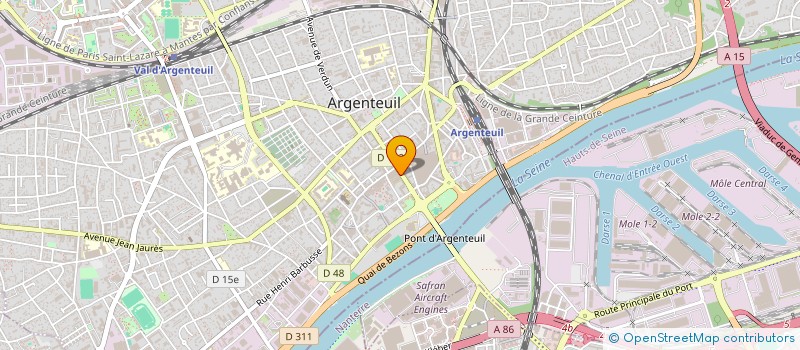 localisation de l'entreprise SEIF  ARGENTEUIL