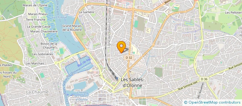 localisation de l'entreprise SEIGNEUR FAMILY INVESTISSEMENT - S.F.I. à LES SABLES D'OLONNE