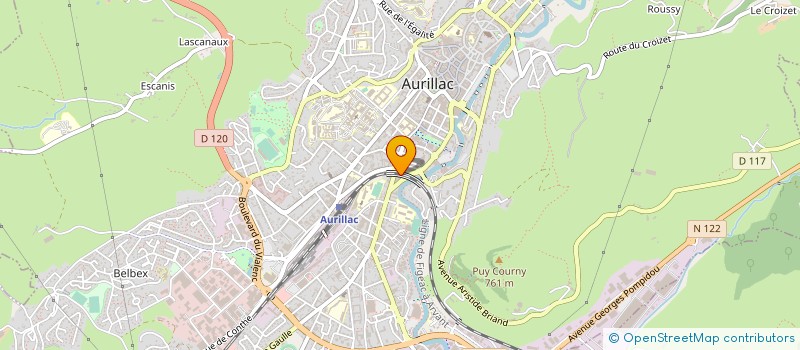 localisation de l'entreprise SEIGNOLLES PERE ET FILS à AURILLAC
