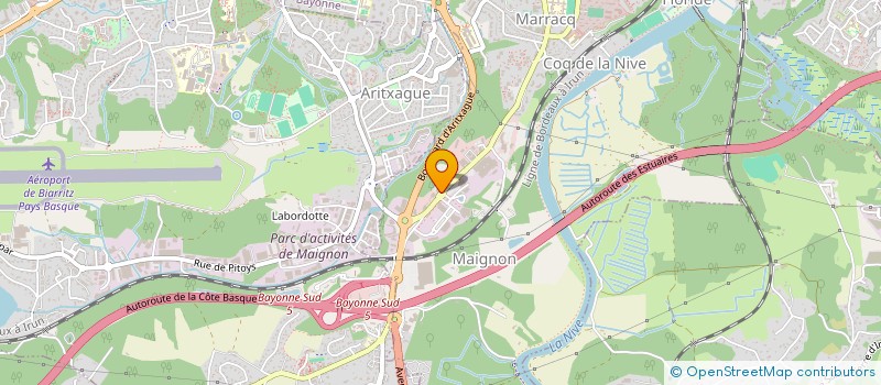 localisation de l'entreprise SEIGNOSSE MARTICHOT à BAYONNE