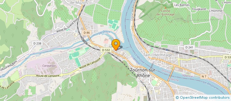 localisation de l'entreprise SEIGNOVERT CHARPENTE à TOURNON-SUR-RHONE