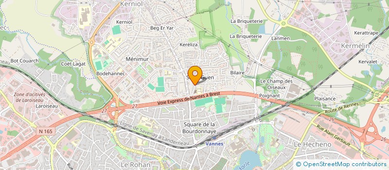 localisation de l'entreprise SEILLER ELECTRICITE à VANNES
