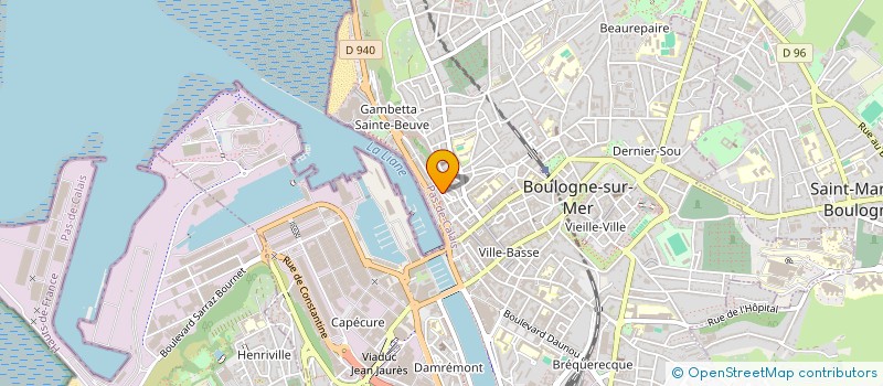 localisation de l'entreprise SEILLIER ELECTRONIQUE à BOULOGNE-SUR-MER