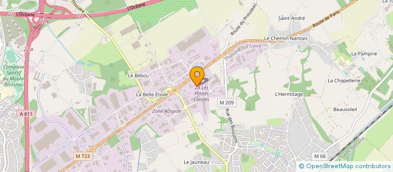 localisation de l'entreprise SEIM-N à THOUARE-SUR-LOIRE