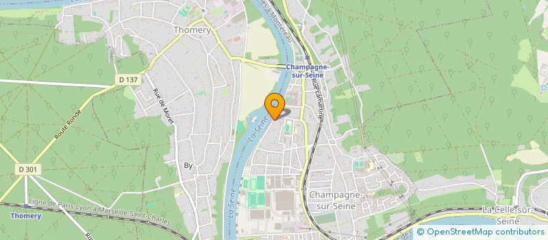 localisation de l'entreprise SEIMA 129  CHAMPAGNE-SUR-SEINE