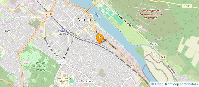 localisation de l'entreprise SEIMA IMMOBILIER  VERNON