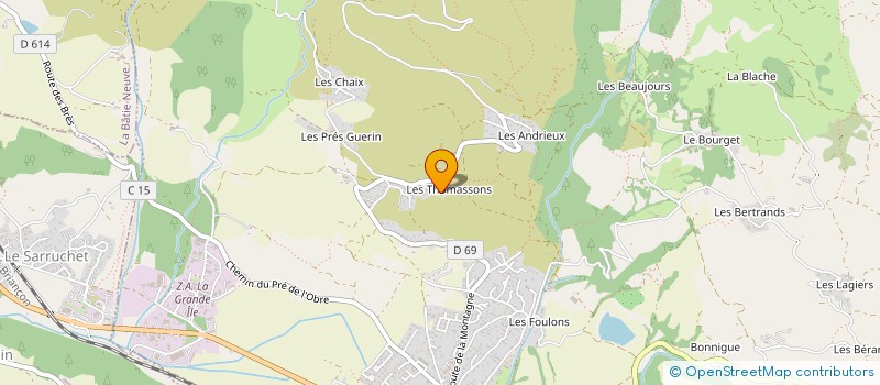 localisation de l'entreprise SEIMANDO & FILS à LA BATIE-NEUVE