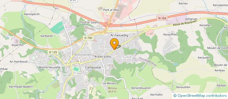 localisation de l'entreprise SEINAFOU LE GEANT SANS FRONTIERES à ROSTRENEN