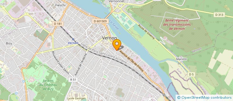 localisation de l'entreprise SEINE 55  VERNON