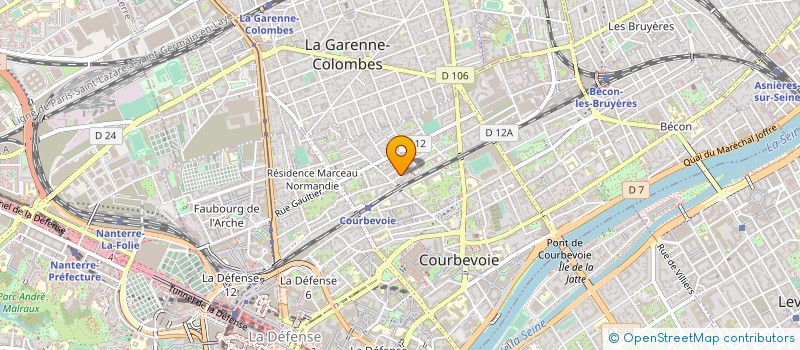 localisation de l'entreprise SEINE BUSINESS CLUB à COURBEVOIE