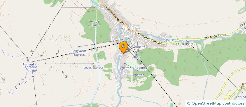 localisation de l'entreprise SEINE ET NEIGE  VAL-D'ISERE