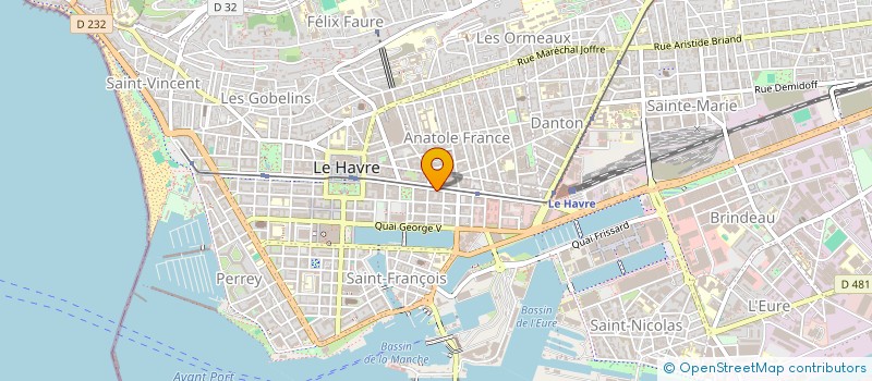 localisation de l'entreprise SEINE FINANCE 1 à LE HAVRE