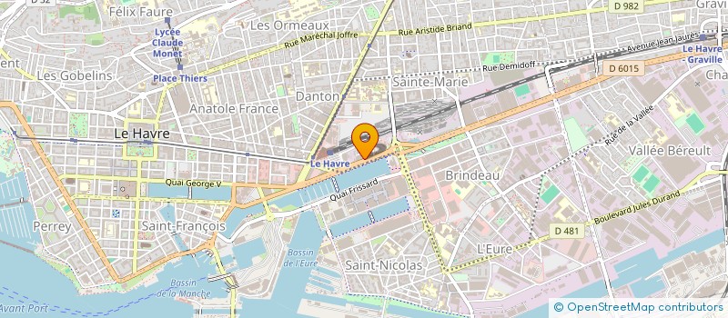 localisation de l'entreprise SEINE FINANCE 2  LE HAVRE