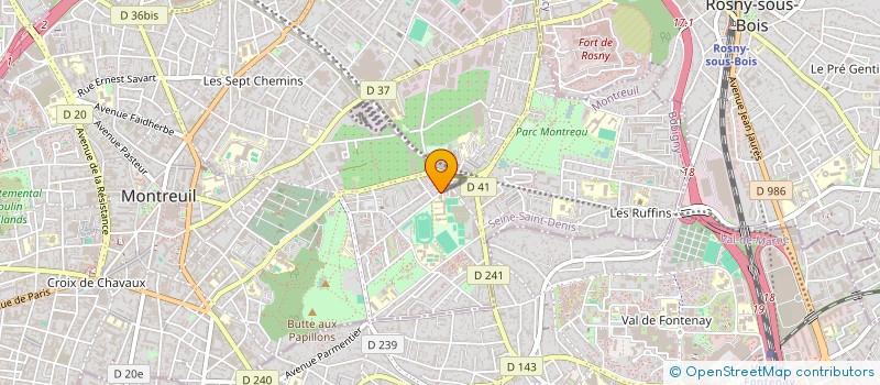 localisation de l'entreprise SEIS SAN à MONTREUIL
