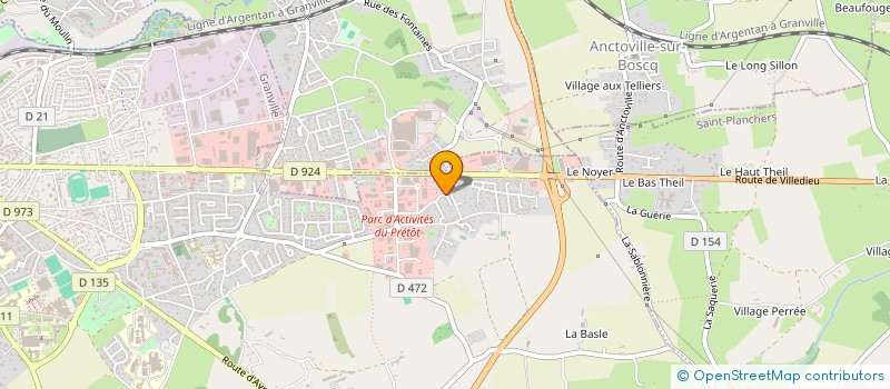 localisation de l'entreprise SEITIER TRANSPORT  GRANVILLE