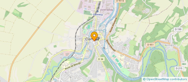 localisation de l'entreprise SEIVI à CLAMECY