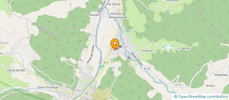 localisation de l'entreprise SEIX KAYAK CLUB à SEIX