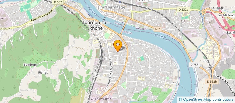 localisation de l'entreprise SEIYA à TOURNON-SUR-RHONE