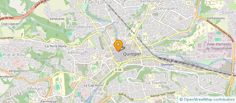 localisation de l'entreprise SEIZE à QUIMPER