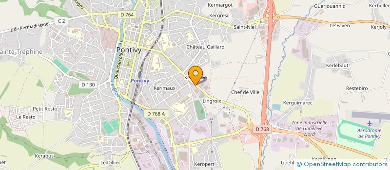 localisation de l'entreprise SEIZE INVEST  PONTIVY