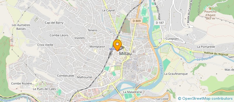 localisation de l'entreprise SEIZE9  MILLAU