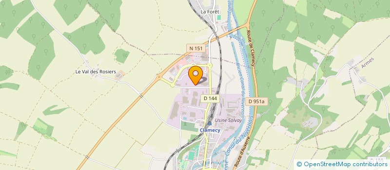 localisation de l'entreprise SEJ DEVELOPPEMENT à CLAMECY