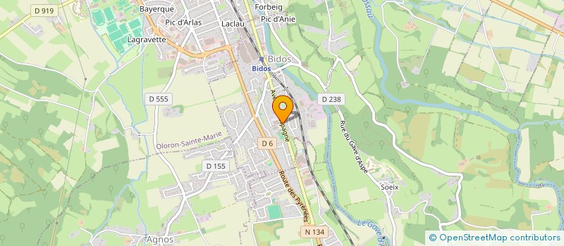 localisation de l'entreprise SEJEMO  BIDOS