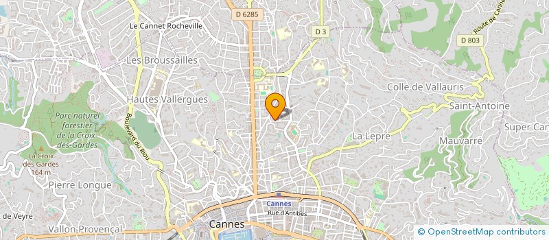 localisation de l'entreprise SEJHOTEL LOISIRS à CANNES