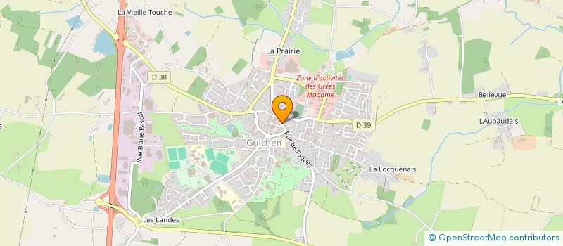 localisation de l'entreprise SEJOURIA  GUICHEN