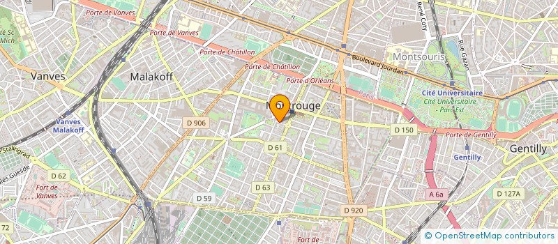 localisation de l'entreprise SEJOURNE                      ROLAN  MONTROUGE