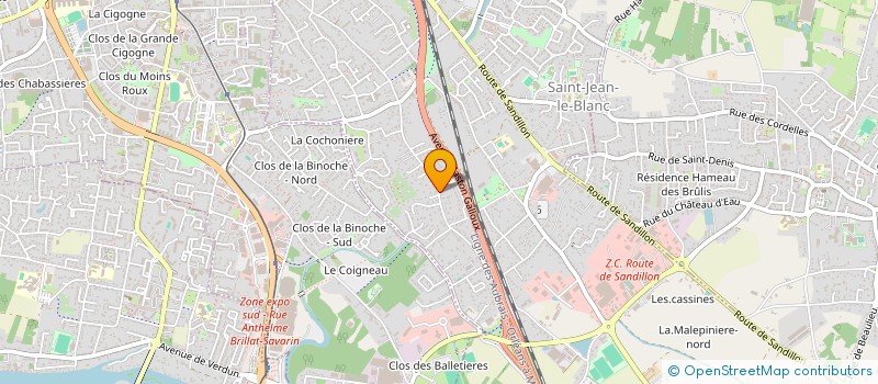 localisation de l'entreprise SEJOURS EDUCATIFS ET DE LOISIRS à SAINT-JEAN-LE-BLANC