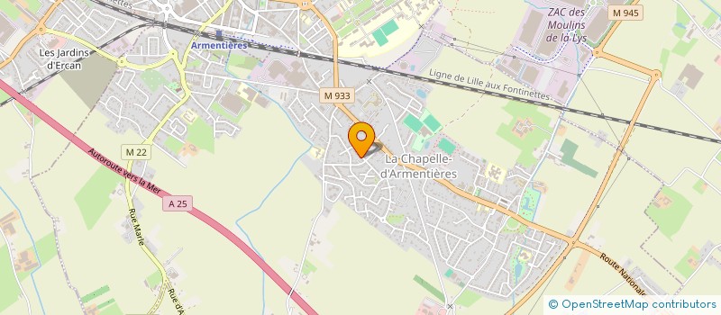 localisation de l'entreprise SEJOURS EDUCATIFS ST CHARLES à LA CHAPELLE-D'ARMENTIERES