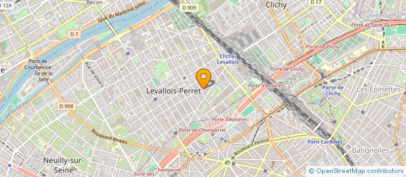 localisation de l'entreprise SEJOURS LINGUISTIQUES ET SPORTIFS - SLS à LEVALLOIS-PERRET