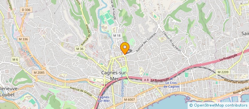 localisation de l'entreprise SEJUL à CAGNES-SUR-MER
