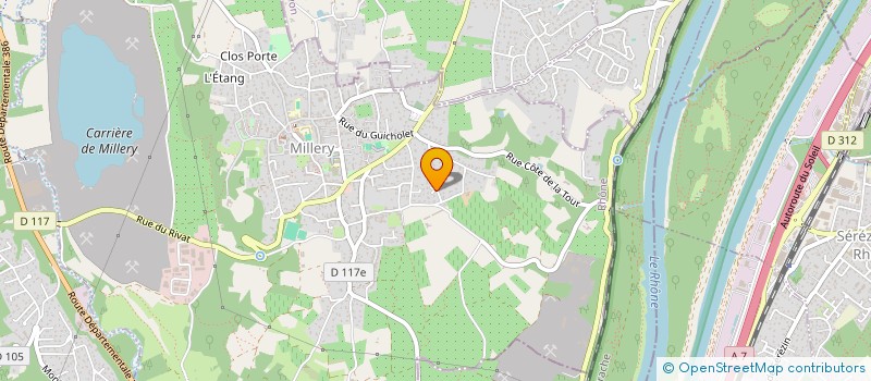 localisation de l'entreprise SEJUNI  MILLERY