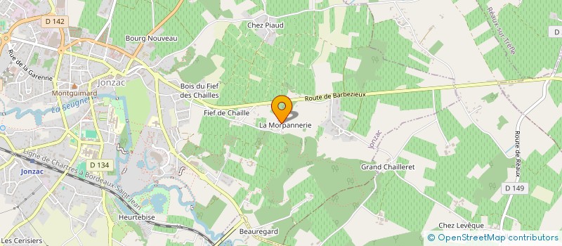 localisation de l'entreprise SEK  JONZAC