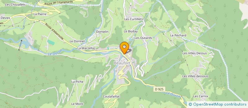localisation de l'entreprise SEKENET à BEAUFORT