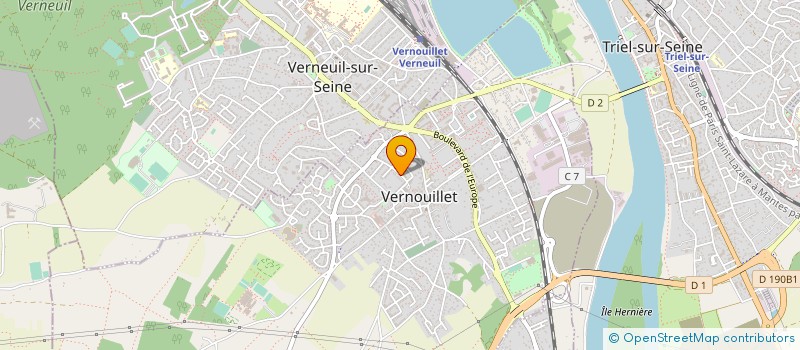 localisation de l'entreprise SEKIA PEINTURE à VERNOUILLET