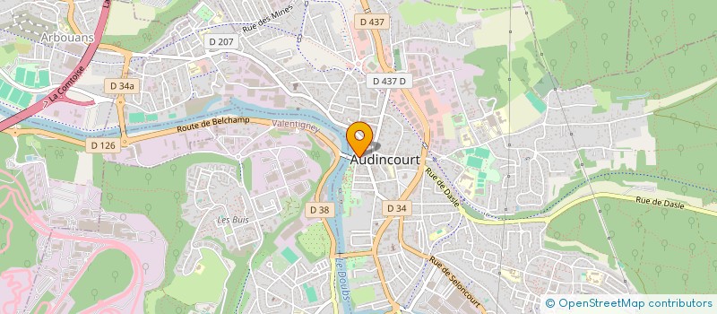 localisation de l'entreprise SEKODEVRAN à AUDINCOURT