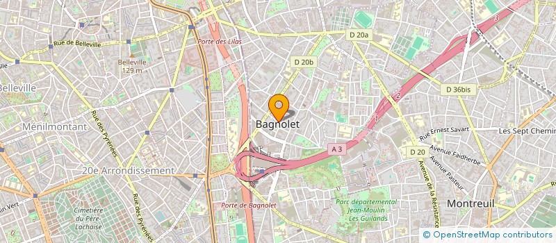 localisation de l'entreprise SEKTAYA à BAGNOLET