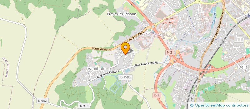 localisation de l'entreprise SEL'ARICOT SYSTEME D'ECHANGE LOCAL ASSOCIATION DE REHABILITATION DES IDEES, CONNAISSANCES ET OBJETS PAR LE TROC  VAUXBUIN