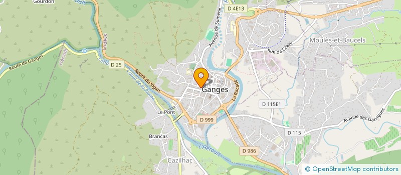 localisation de l'entreprise SEL DE LABORATOIRE DE BIOLOGIE MEDICALE PAGES à GANGES