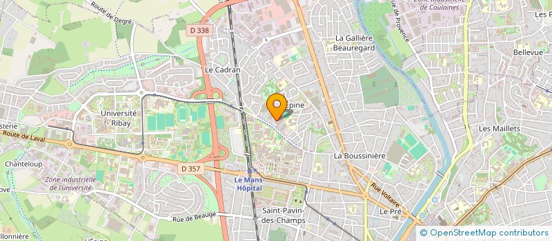 localisation de l'entreprise SEL DE MEDECINE NUCLEAIRE  LE MANS