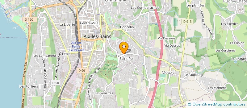 localisation de l'entreprise SEL DES DOCTEURS PAILLOT ET GRANGE à AIX-LES-BAINS