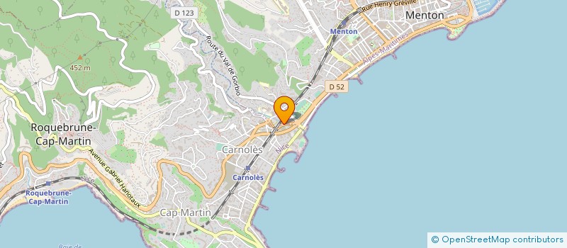 localisation de l'entreprise SEL DIR ET DIR ADJ LABO ANALYSE BIOLOGIE MEDICALE TOURNOUD DESGEORGES LOIZZO MATHIAS à MENTON
