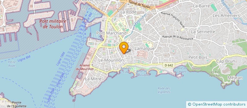 localisation de l'entreprise SEL DOCTEUR EDOUARD RIBOT  TOULON