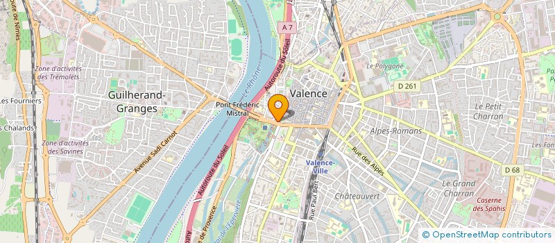 localisation de l'entreprise SEL DR ARACIL à VALENCE