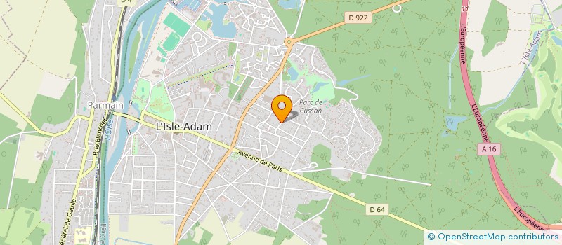localisation de l'entreprise SEL G RESINE à L'ISLE-ADAM