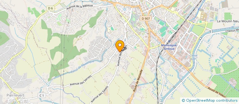 localisation de l'entreprise SEL HAUTE PROVENCE ORTHOPEDIE à MANOSQUE